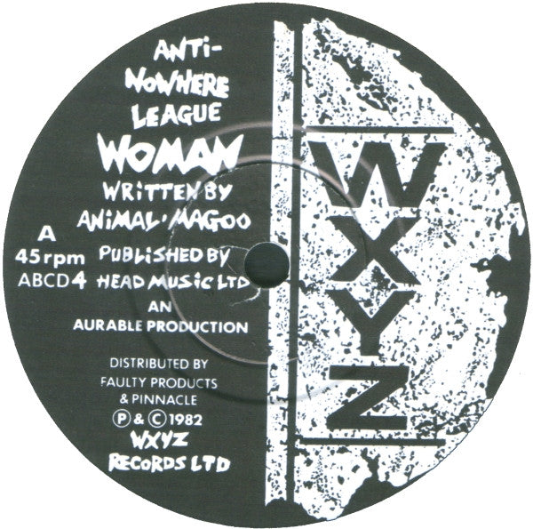 Anti-Nowhere League : Woman (7", Single)