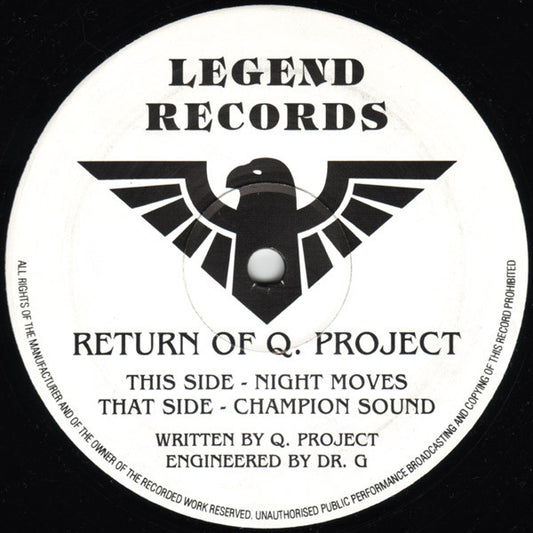 Q. Project* : Return Of Q. Project (12")