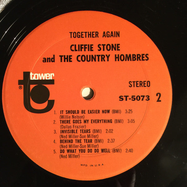 Cliffie Stone's Country Hombres : Together Again (LP)