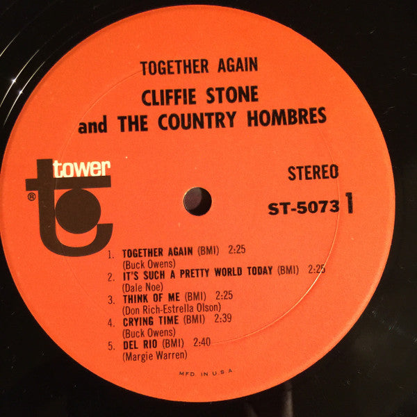 Cliffie Stone's Country Hombres : Together Again (LP)