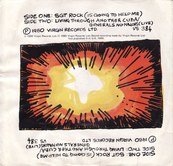 XTC : Sgt. Rock (Is Going To Help Me) (7", Single)