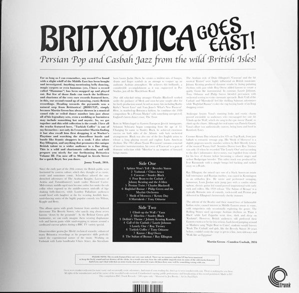 Various : Britxotica Goes East! - Persian Pop And Casbah Jazz From The Wild British Isles! (LP, Comp, Ltd)