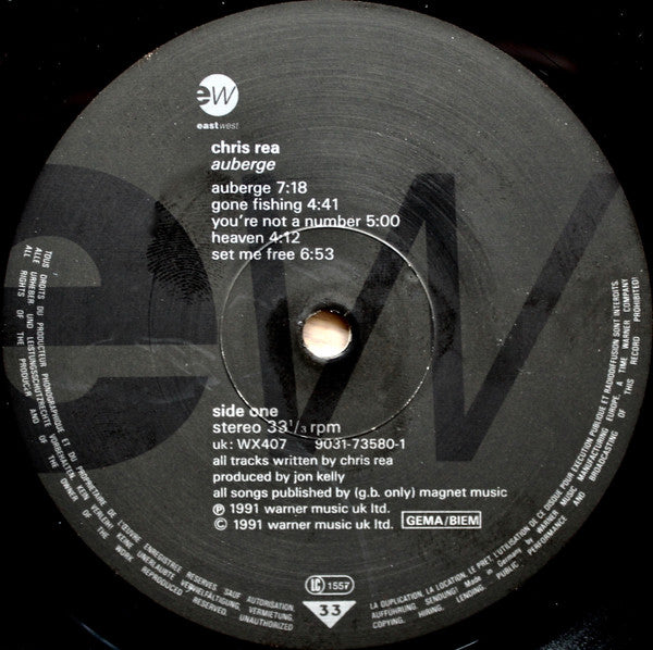 Chris Rea : Auberge (LP, Album)