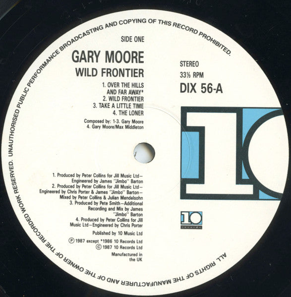 Gary Moore : Wild Frontier (LP, Album)
