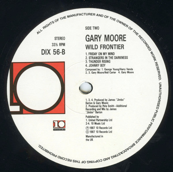 Gary Moore : Wild Frontier (LP, Album)