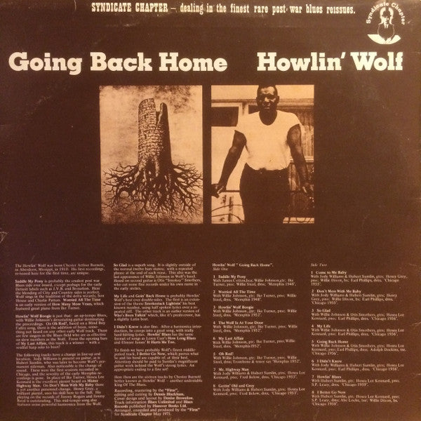 Howlin' Wolf : Going Back Home (LP, Comp, Whi)
