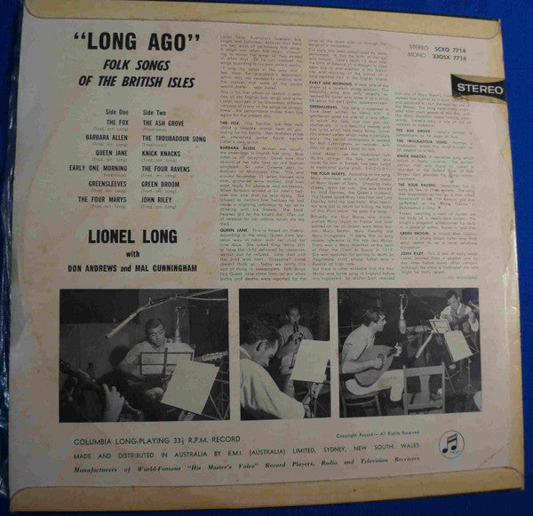 Lionel Long : Long Ago (LP)