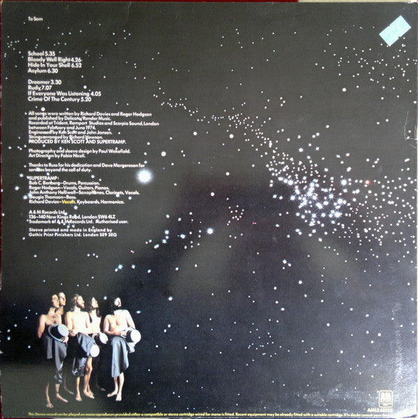 Supertramp : Crime Of The Century (LP, Album)