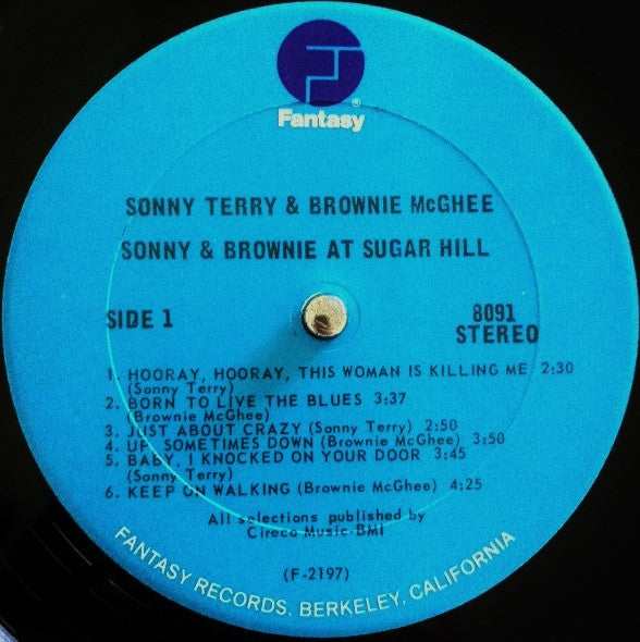 Sonny Terry & Brownie McGhee : At Sugar Hill (LP, Album, RE)