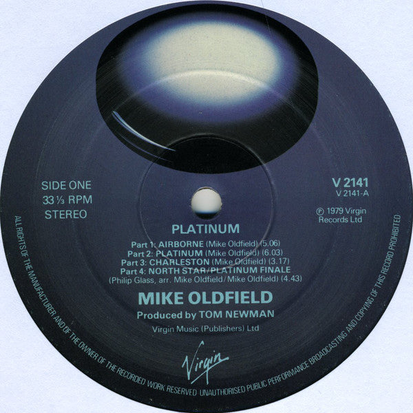 Mike Oldfield : Platinum (LP, Album, 2nd)