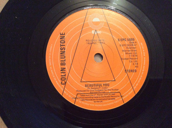 Colin Blunstone : Beautiful You (7", Single, Promo)
