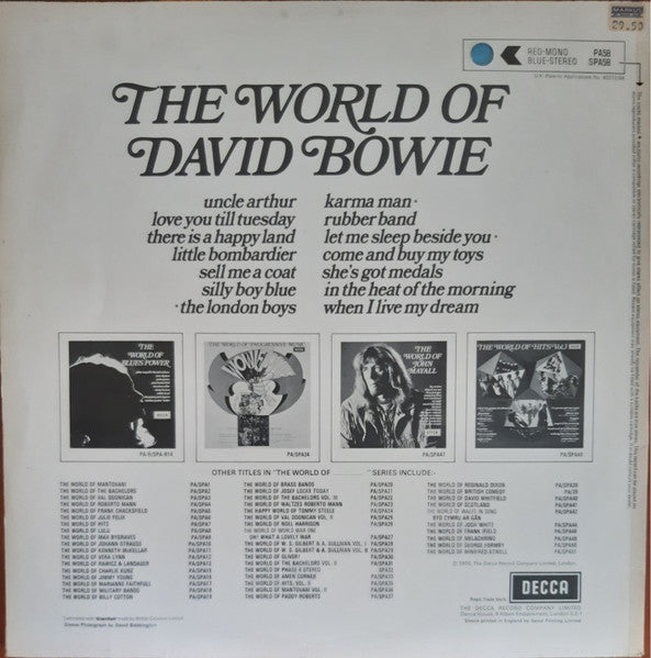 David Bowie : The World Of David Bowie (LP, Comp)