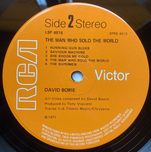 David Bowie : The Man Who Sold The World (LP, Album, RE, Tit)