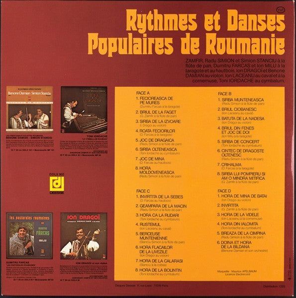 Various : Rythmes Et Danses Populaires de Roumanie (2xLP, Comp)