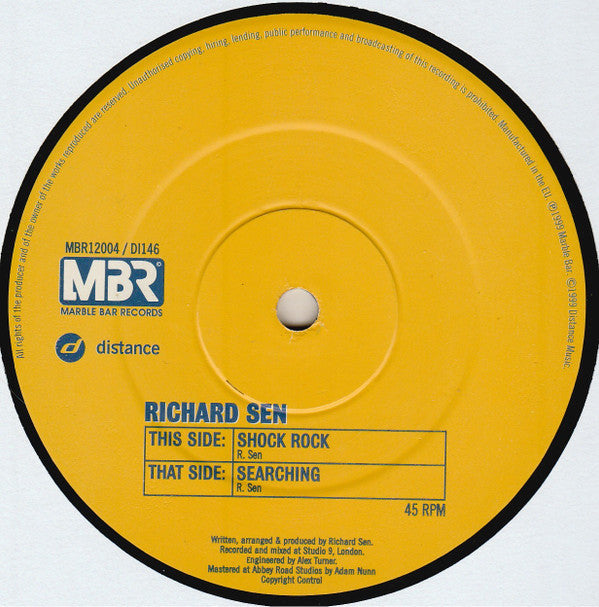 Richard Sen : Shock Rock / Searching (12")