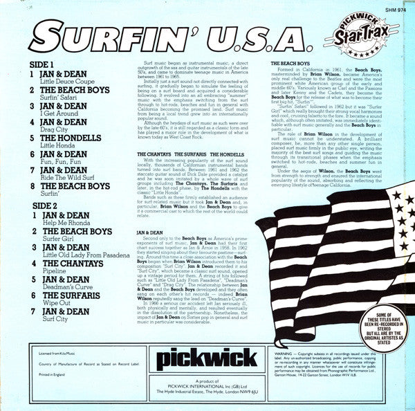 Various : Surfin' U.S.A. (LP, Comp)