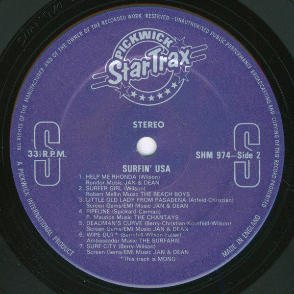 Various : Surfin' U.S.A. (LP, Comp)