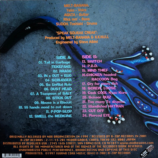 Melt-Banana : Speak Squeak Creak (LP, Album, RE)