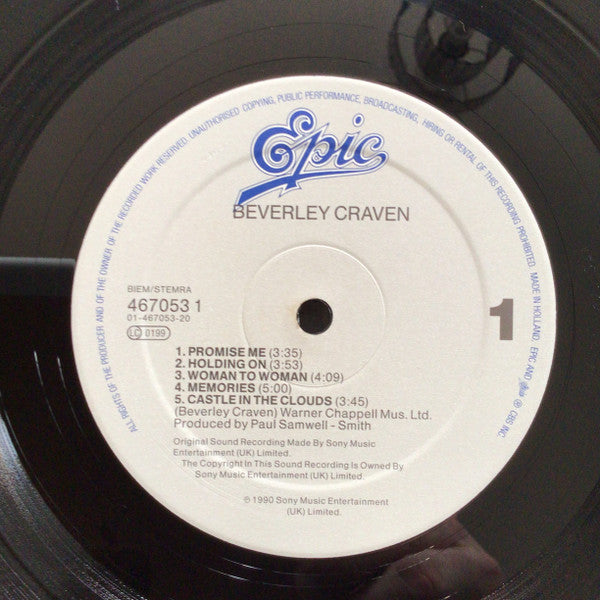Beverley Craven : Beverley Craven. (LP, Album, RE)