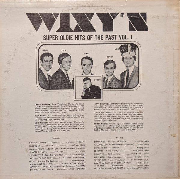Various : WIXY's Super Oldie Hits Of The Past Vol. I (LP, Comp)