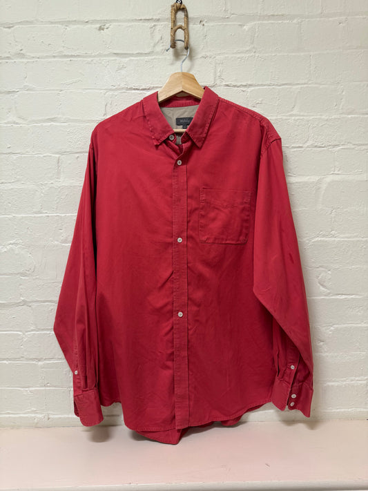 Button Up Shirt Red