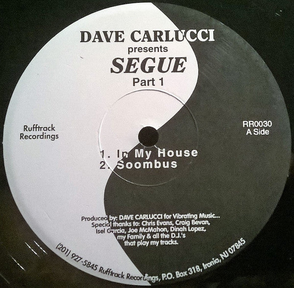 Dave Carlucci : Segue Part 1 (12")