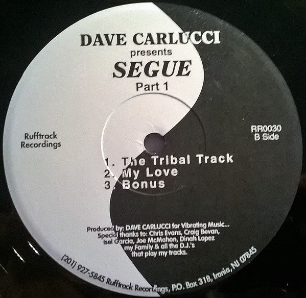 Dave Carlucci : Segue Part 1 (12")