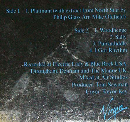 Mike Oldfield : Platinum (LP, Album, B-1)