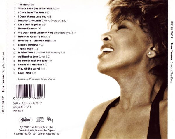 Tina Turner : Simply The Best (CD, Comp, RE)