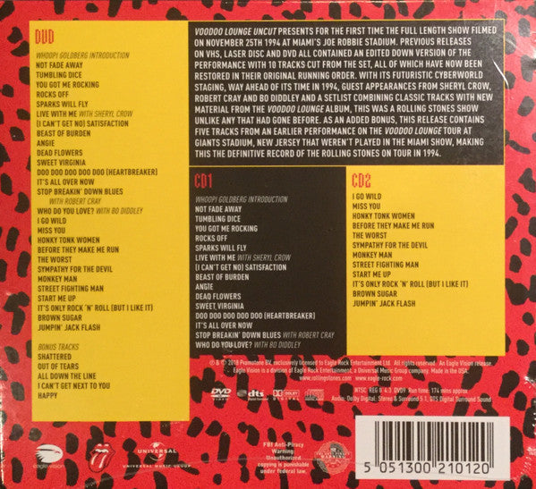 The Rolling Stones : Voodoo Lounge Uncut (DVD-V, Multichannel, NTSC + 2xCD)