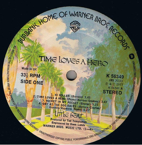 Little Feat : Time Loves A Hero (LP, Album)