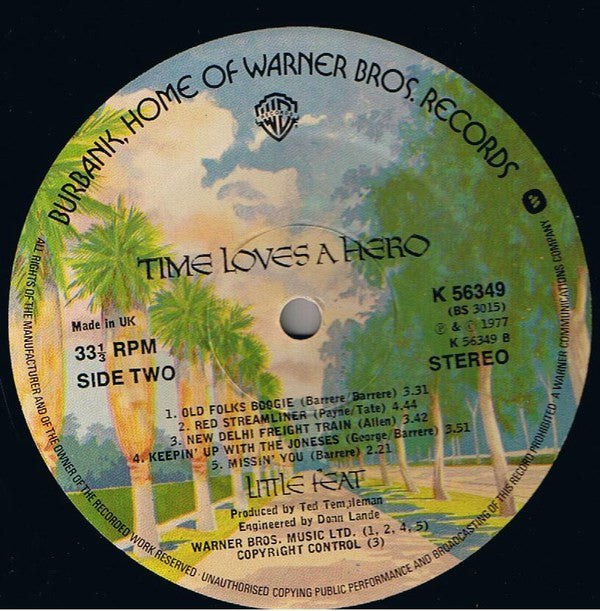 Little Feat : Time Loves A Hero (LP, Album)