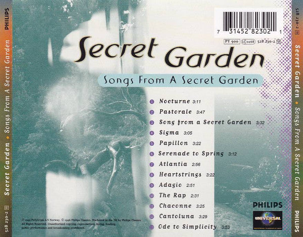 Secret Garden : Songs From A Secret Garden (CD, Album, Dis)