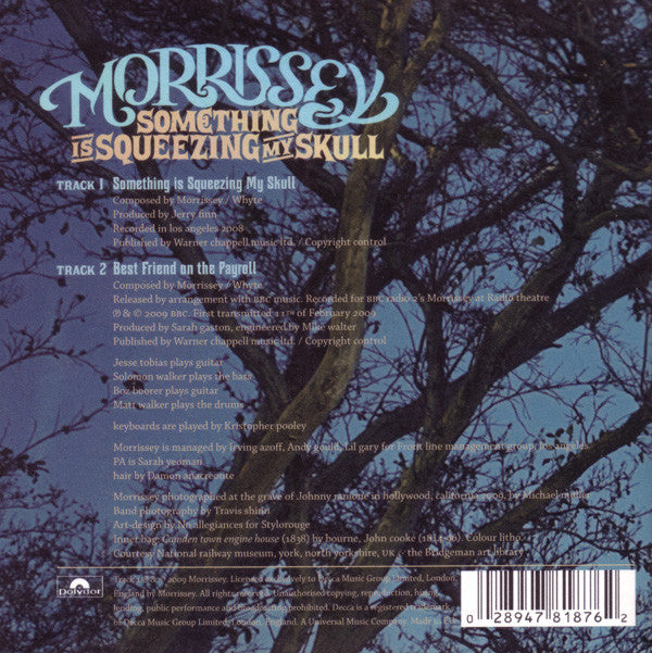 Morrissey : Something Is Squeezing My Skull (CD, Single)