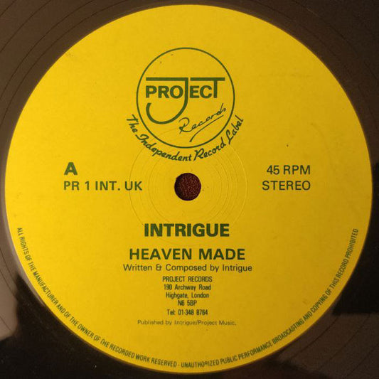 Intrigue (3) : Heaven Made / Ropes (12")