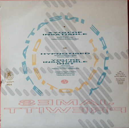 James Prewitt : You're Insatiable (12")