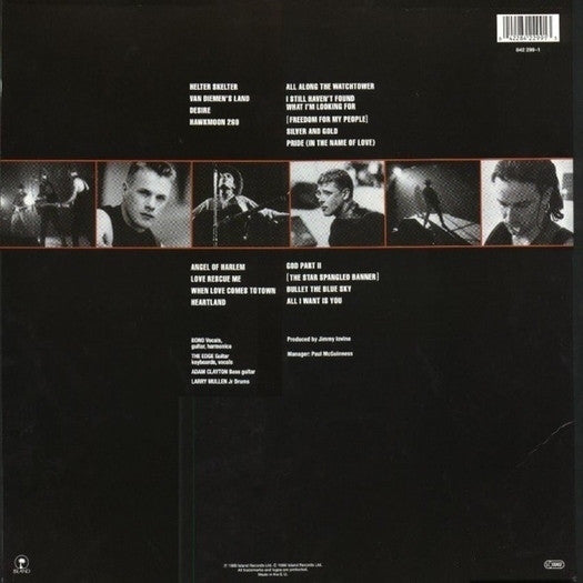 U2 : Rattle And Hum (2xLP, Album, RE, 180)