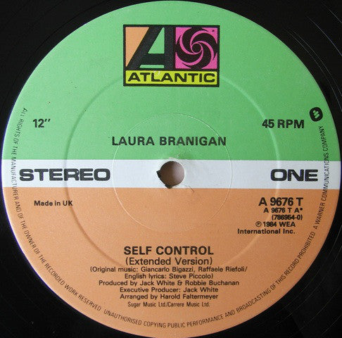 Laura Branigan : Self Control (Full Length Version) (12", Single, Dam)