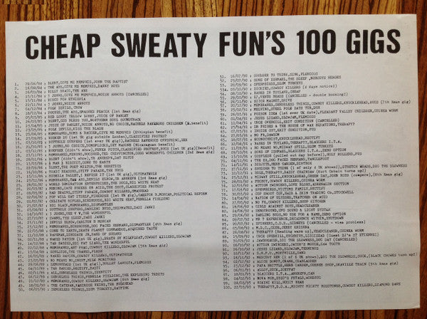 Various : Cheap Sweaty Fun 100 (LP, S/Sided, Comp, Ltd, W/Lbl)