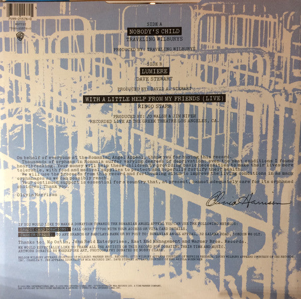 Traveling Wilburys : Nobody's Child (12", Single)