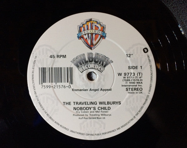 Traveling Wilburys : Nobody's Child (12", Single)
