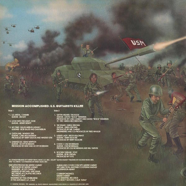 Various : U.S. Metal (Unsung Guitar Heroes) (LP, Album)