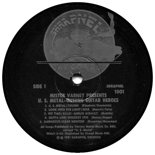 Various : U.S. Metal (Unsung Guitar Heroes) (LP, Album)