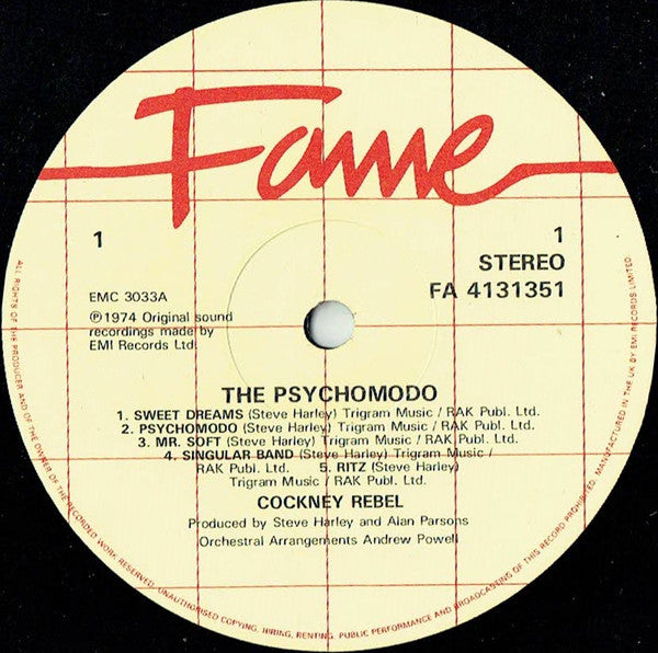 Cockney Rebel : The Psychomodo (LP, Album, RE)