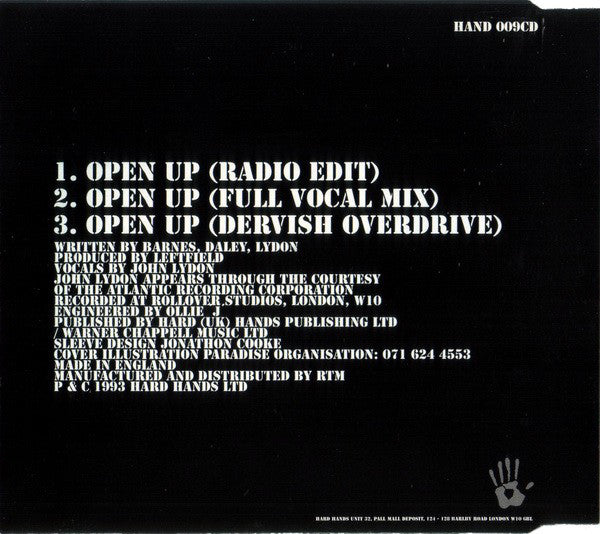Leftfield, Lydon* : Open Up (CD, Single)