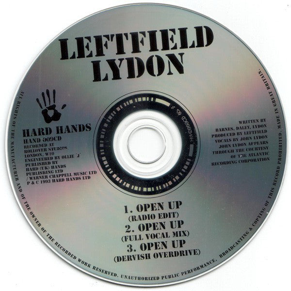 Leftfield, Lydon* : Open Up (CD, Single)