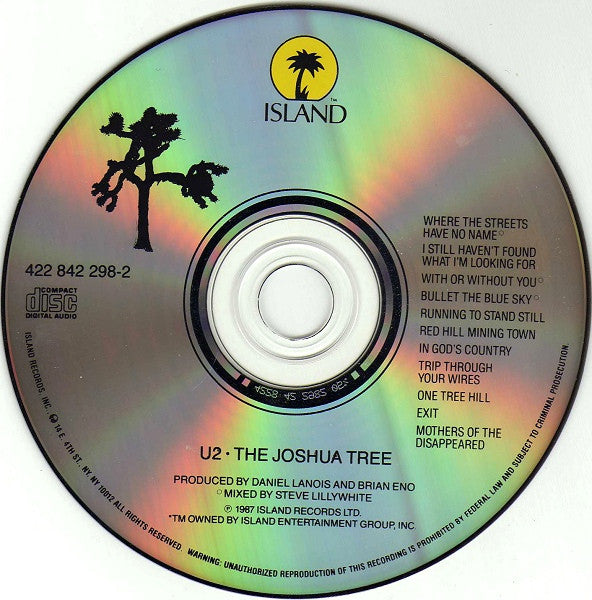 U2 : The Joshua Tree (CD, Album, RE, RM)