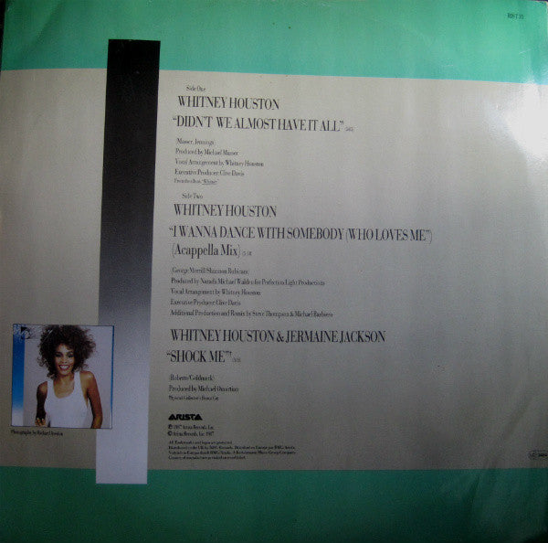 Whitney Houston : Didn't We Almost Have It All (12")