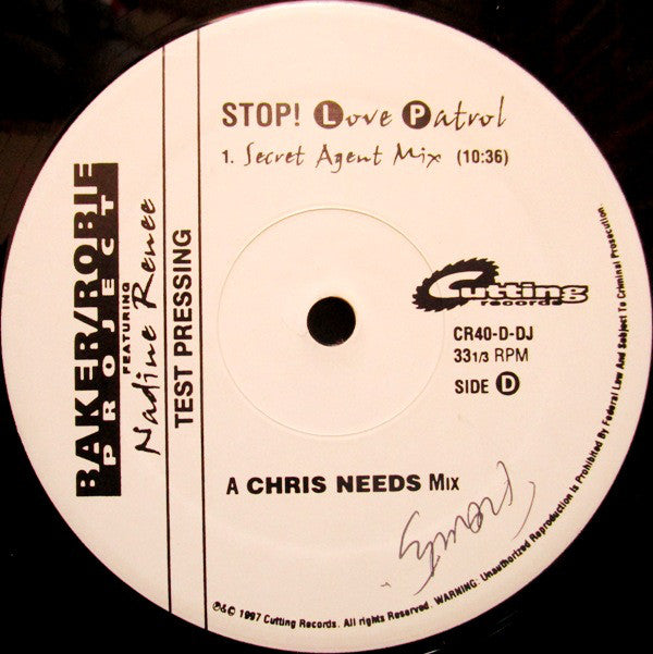 Baker / Robie Project : Stop! Love Patrol (12", TP)