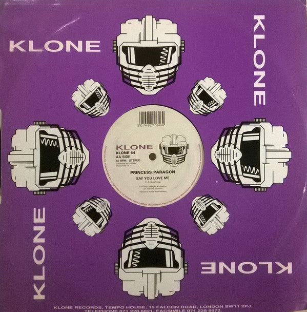 Princess Paragon : Angel Of Mine (12")